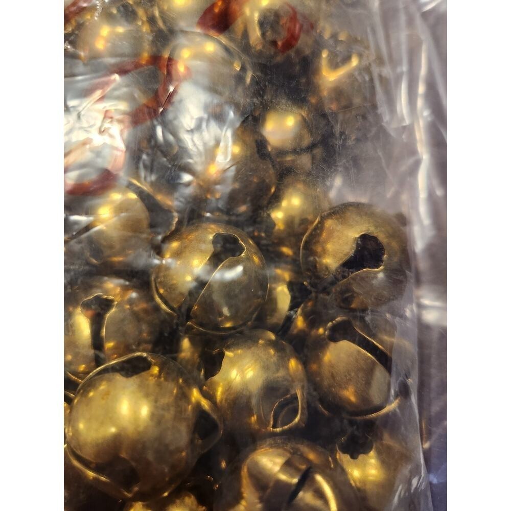 72 pcs Brass Jingle‎ Bells 22mm Vintage